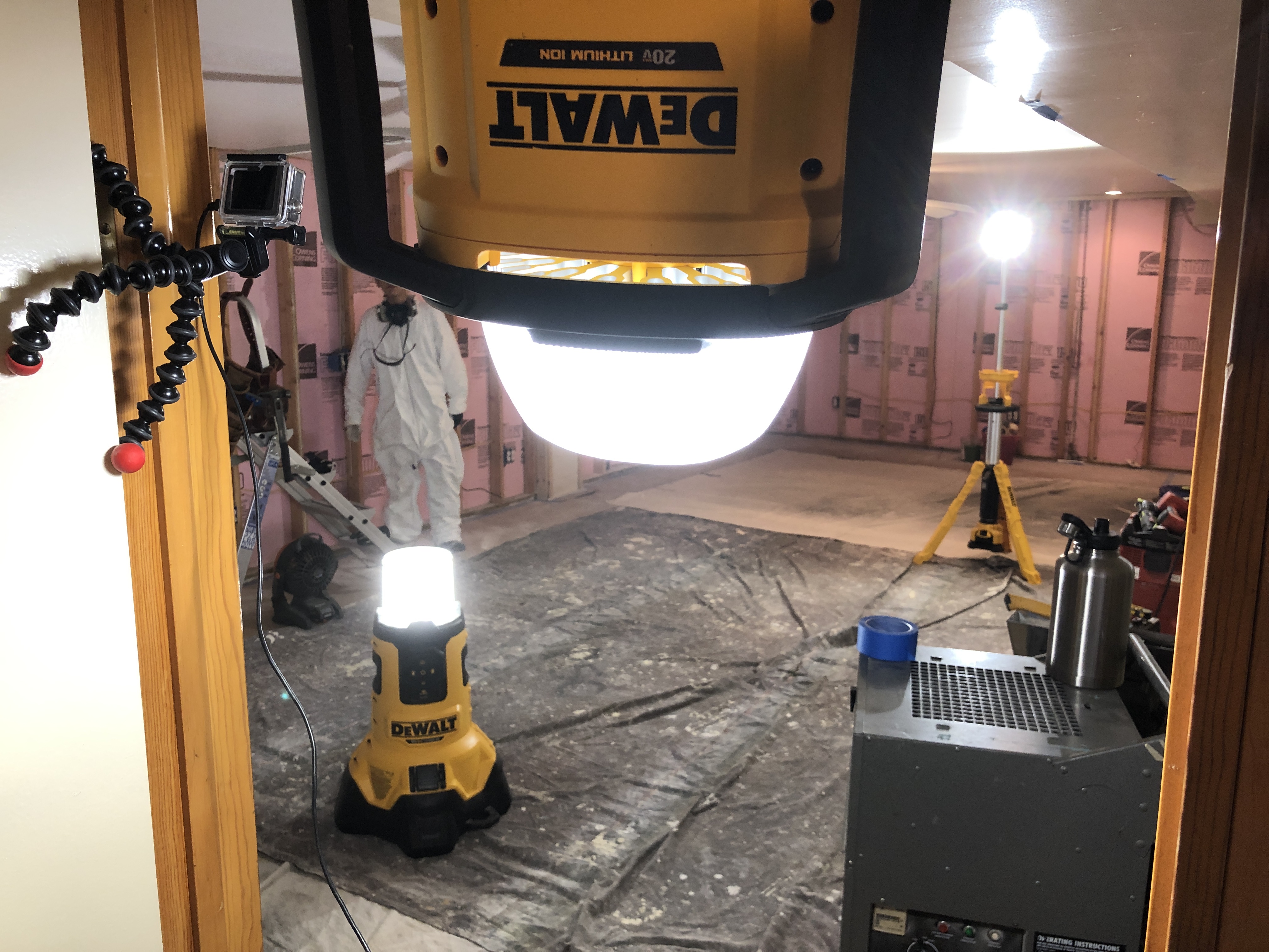 Dewalt Cordless LED Work Lights On The Job The Tool Pig